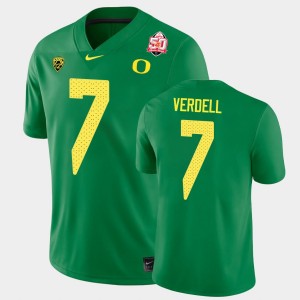 Men's Oregon Ducks 2021 Fiesta Bowl Green CJ Verdell #7 Game Jersey 614760-895