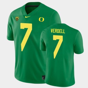 Men's Oregon Ducks College Football Green CJ Verdell #7 Game Jersey 613256-477
