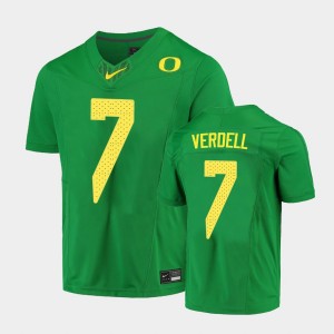 Men's Oregon Ducks Limited Green CJ Verdell #7 Football Jersey 527029-140