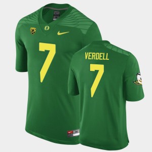 Men's Oregon Ducks Replica Green CJ Verdell #7 Game Football Jersey 852001-902
