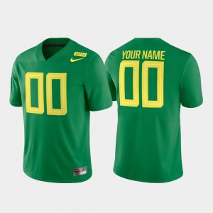 Men's Oregon Ducks College Football Apple Green Custom #00 Game Jersey 516408-113