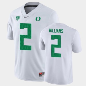 Men's Oregon Ducks Game White Devon Williams #2 College Football Jersey 378632-671