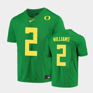 Men's Oregon Ducks Limited Green Devon Williams #2 Football Jersey 214900-962