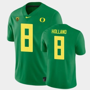 Men's Oregon Ducks College Football Green Jevon Holland #8 Game Jersey 454762-334