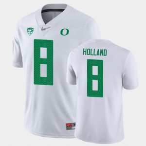 Men's Oregon Ducks Game White Jevon Holland #8 College Football Jersey 793572-354