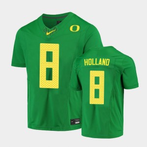 Men's Oregon Ducks Limited Green Jevon Holland #8 Football Jersey 469132-750