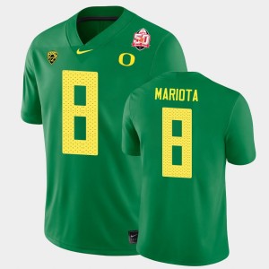 Men's Oregon Ducks 2021 Fiesta Bowl Green Marcus Mariota #8 Game Jersey 539234-481