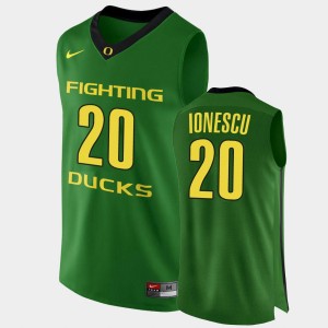 Men's Oregon Ducks Authentic Green Sabrina Ionescu #20 College Basketball Jersey 764055-506