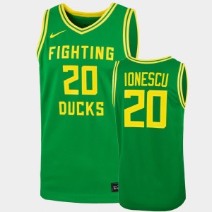 Men's Oregon Ducks College Basketball Mint Green Sabrina Ionescu #20 2019 Replica Jersey 547745-438