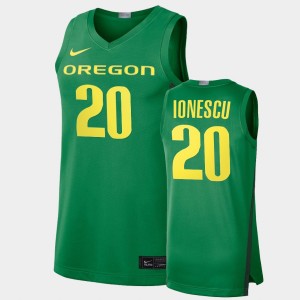 Men's Oregon Ducks Limited Green Sabrina Ionescu #20 College Basketball Jersey 988303-289