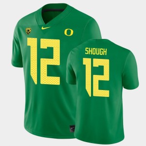 Men's Oregon Ducks College Football Green Tyler Shough #12 Game Jersey 751898-361