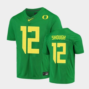Men's Oregon Ducks Limited Green Tyler Shough #12 Football Jersey 623654-414