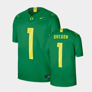 Men's Oregon Ducks Game Green #1 Jersey 117056-903