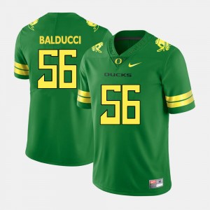 Men's Oregon Ducks College Football Green Alex Balducci #56 Jersey 311809-279