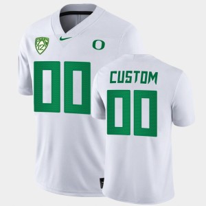 Men's Oregon Ducks College Football White Custom #00 Game Jersey 230344-122