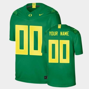 Men's Oregon Ducks Game Green Custom #00 Jersey 999719-698
