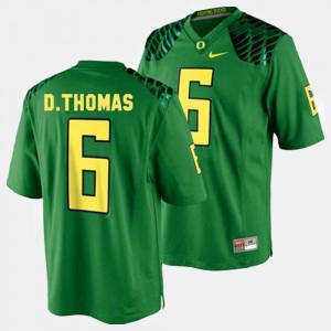 Men's Oregon Ducks College Football Green De'Anthony Thomas #6 Jersey 414681-748