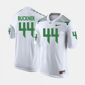 Men's Oregon Ducks College Football White DeForest Buckner #44 Jersey 924329-556