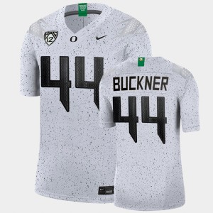 Men's Oregon Ducks College Football White DeForest Buckner #44 Eggshell Limited Football Jersey 579020-434