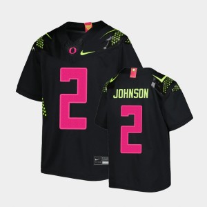 Men's Oregon Ducks Untouchable Black DJ Johnson #2 Jersey 928412-685