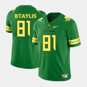Men's Oregon Ducks College Football Green Evan Baylis #81 Jersey 694652-500