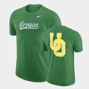 Men's Oregon Ducks Green 2-Hit Vault T-Shirt 152021-417