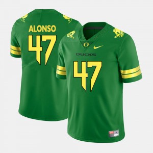 Men's Oregon Ducks College Football Green Kiko Alonso #47 Jersey 691018-428
