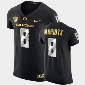 Men's Oregon Ducks Golden Edition Black Marcus Mariota #8 Champions Alumni Jersey 289475-119