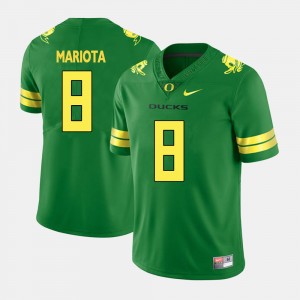 Men's Oregon Ducks College Football Green Marcus Mariota #8 Jersey 915579-445