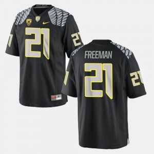 Men's Oregon Ducks College Football Black Royce Freeman #21 Jersey 687483-430
