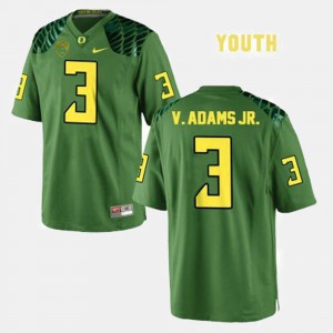 Youth Oregon Ducks College Football Green Vernon Adams #3 Jersey 838244-119