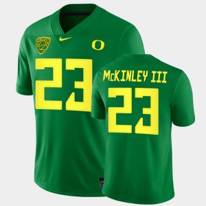 Men's Oregon Ducks College Football Green Verone McKinley III #23 Game Jersey 629228-702
