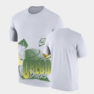Men's Oregon Ducks College Basketball White 90s-style T-Shirt 527707-337