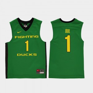 Youth Oregon Ducks Replica Green Bol Bol #1 College Basketball Jersey 652199-280