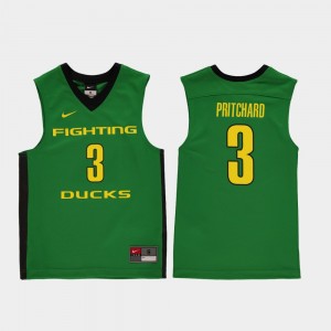 Youth Oregon Ducks Replica Green Payton Pritchard #3 College Basketball Jersey 133938-786