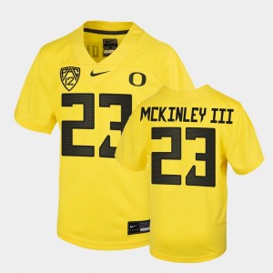 Youth Oregon Ducks College Football Yellow Verone McKinley III #23 Untouchable Jersey 337476-767